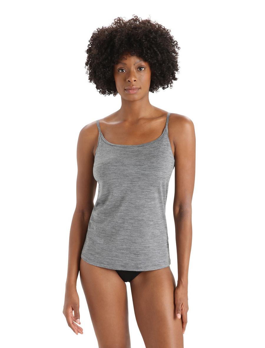 Soutien Gorge Icebreaker Merino Siren Cami Singlet Femme Grise | FR 1807PJJQ